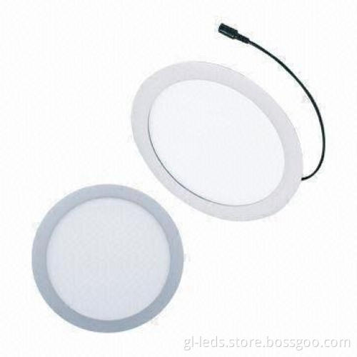 Round Panel Lights with Luminous Efficiency >75lm/W and Input Voltage 100 to 240V AC